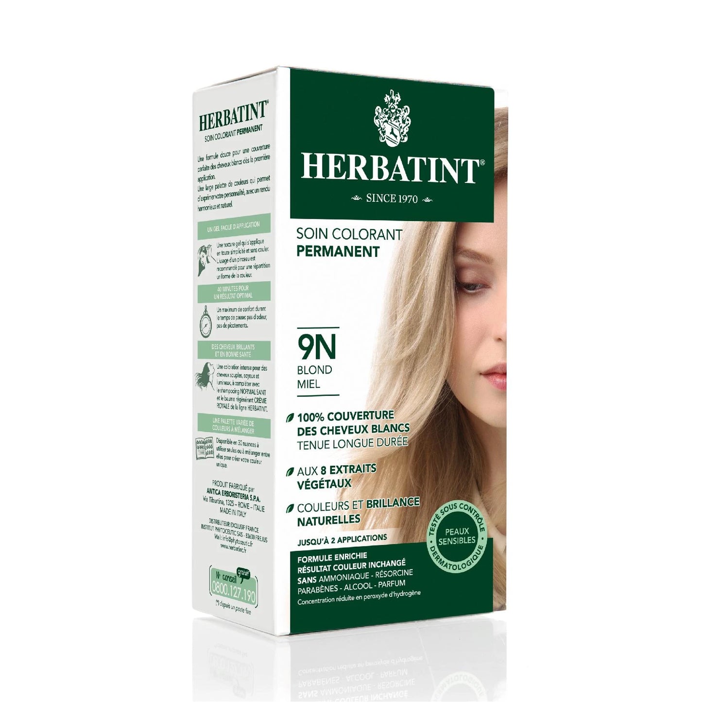 Herbatint Honey Blonde 9n 150ML