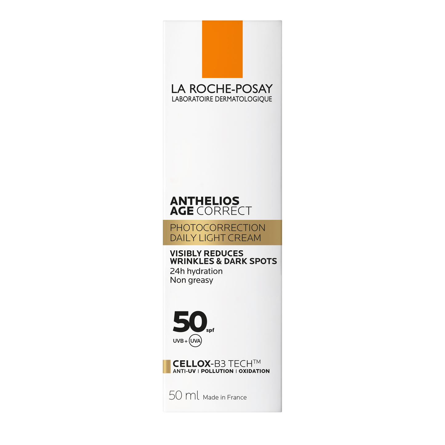 La Roche Posay Anthelios Age Correct SPF50 Anti Ageing Invisible Sunscreen with Niacinamide 50ml