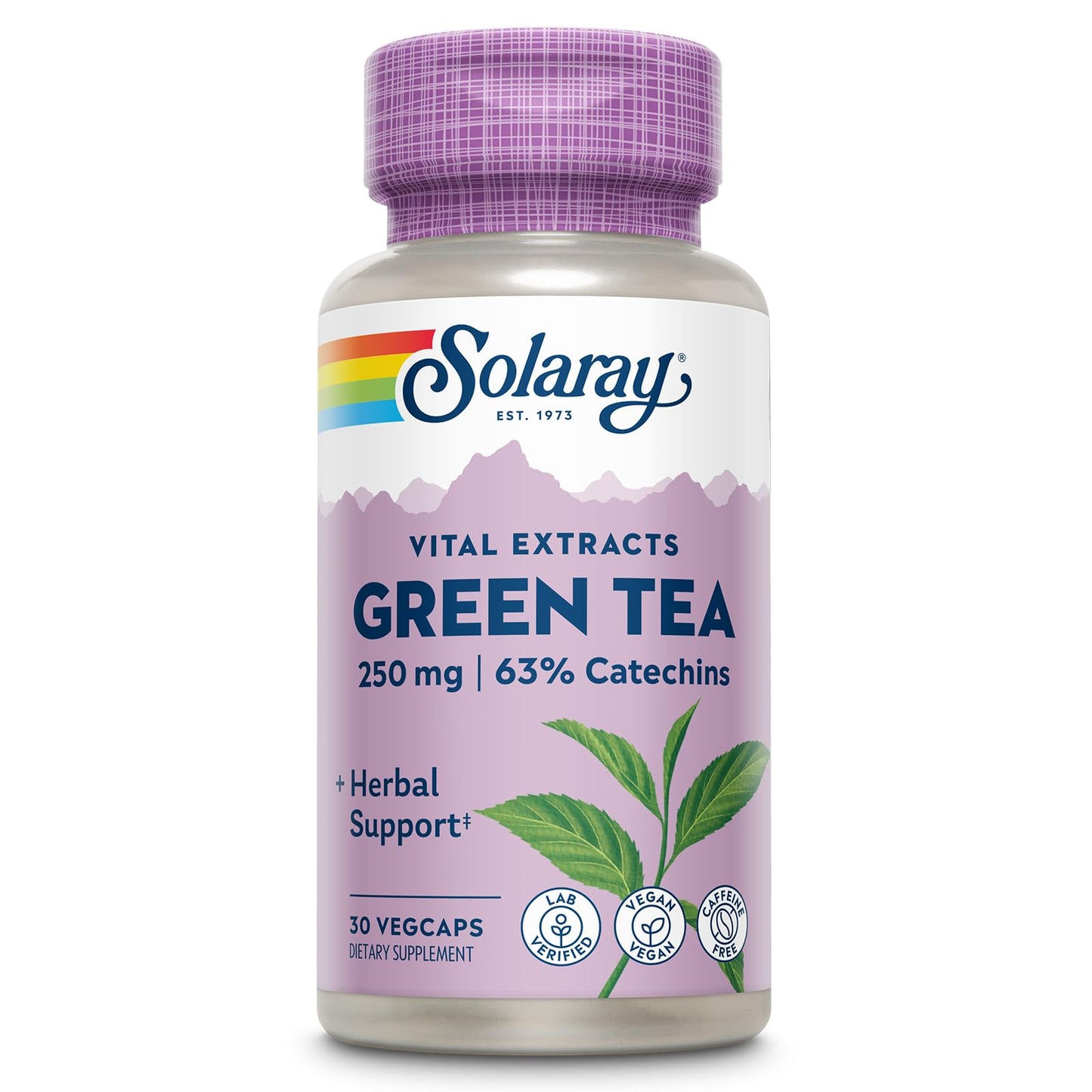 Green Tea Extract De-caffeinated 250 mg. 30 c.