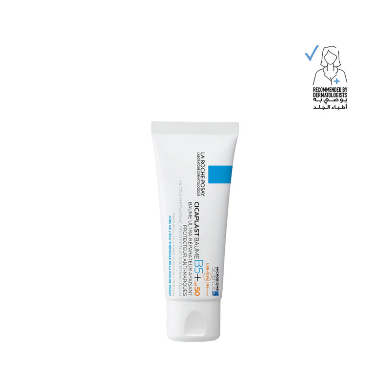 La Roche-Posay Cicaplast Baume B5+ SPF 50: Soothing Repairing Balm for Dry, Irritated, & Sun-Exposed Skin 40ml