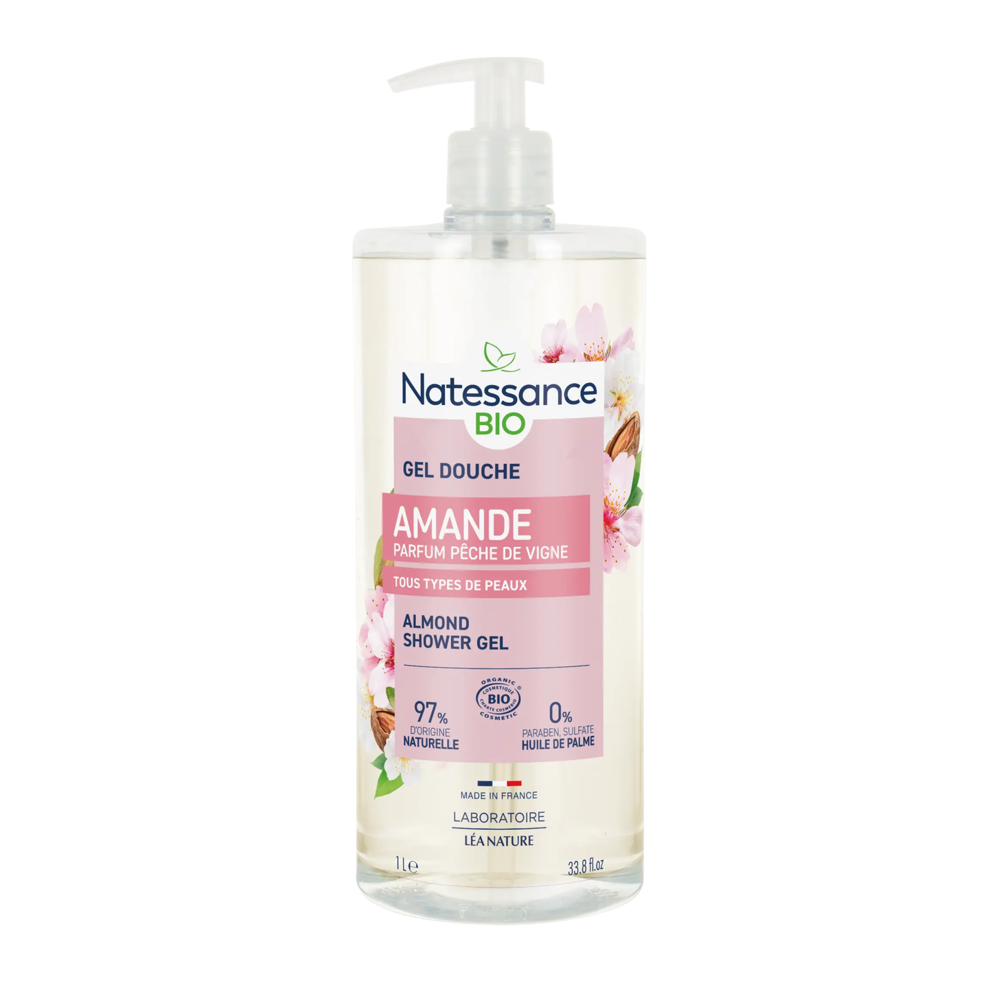 Hyg Gel Douche Amande Peche Vigne 1L