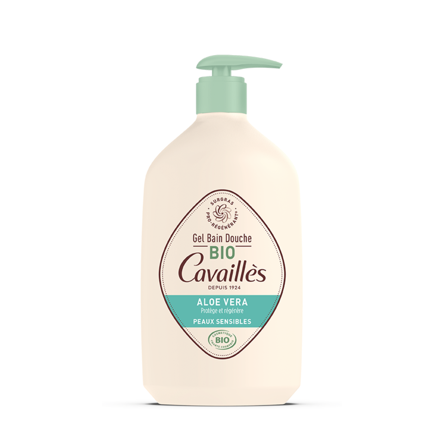 Cavailles Gel Bain Douche Aloe Bio 100 Ans 1L