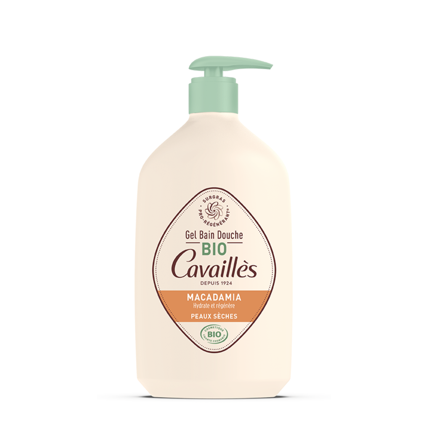 Cavailles Gel Bain Douche Macadamia Bio 100 Ans 1L