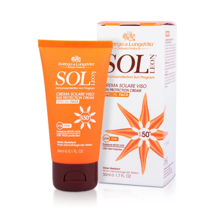 SOL LEON SUN PROTECTION FACE CREAM SPF 50, 50 ML HIGH