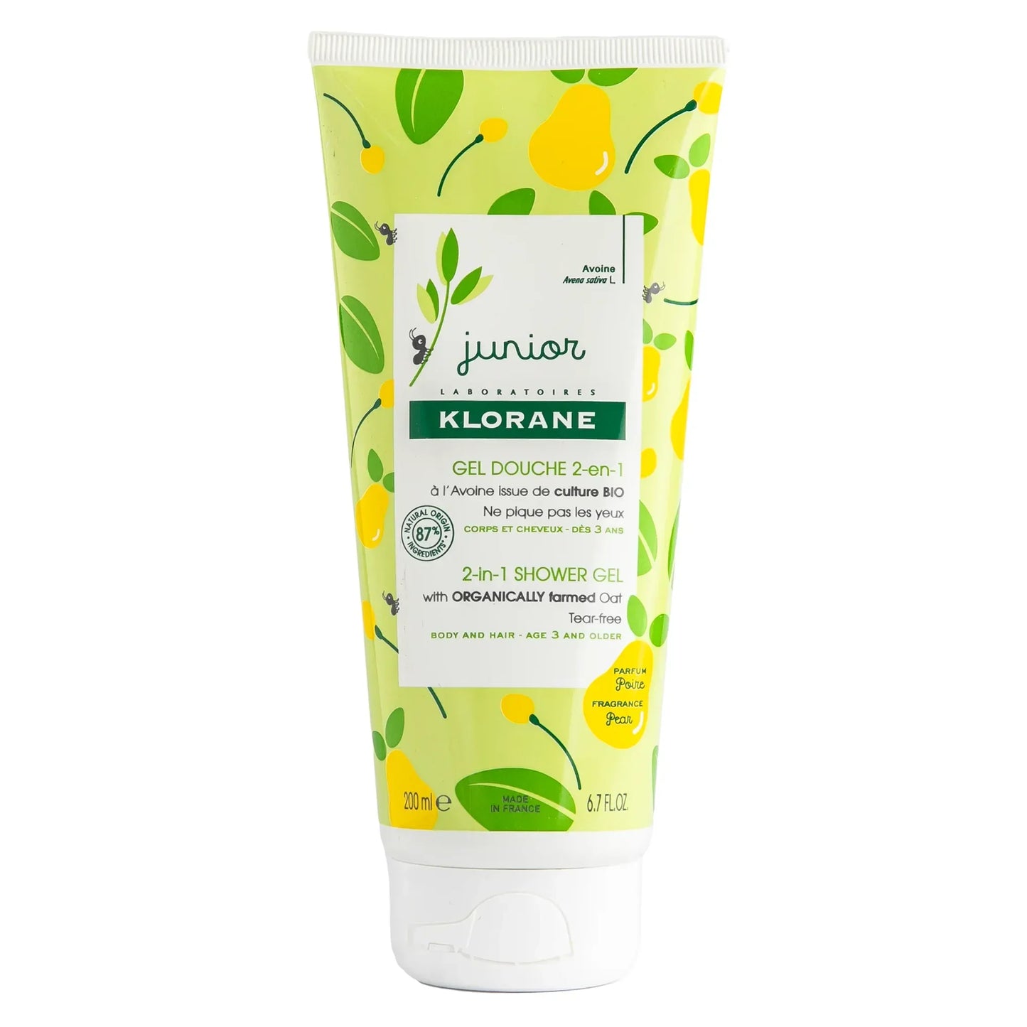 Klorane Junior Body and Hair Shower Gel 200ml