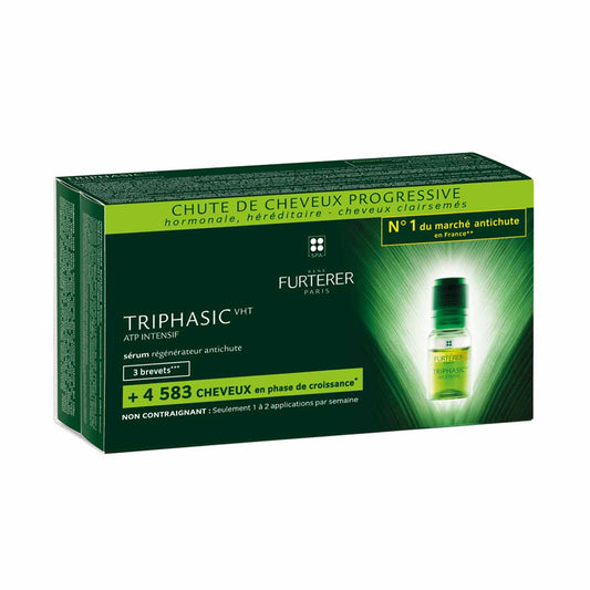 Rene Furterer Triphasic ATP Intensif Anti-Hair Loss Ritual Regenerating Serum 8 Flacons x 5.5ML.