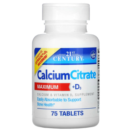 Calcium Citrate D3 (75 Tablets)