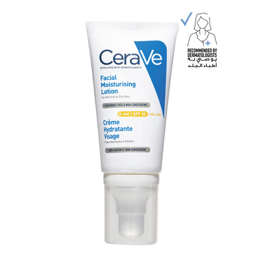 CeraVe AM Facial Moisturizing Lotion SPF50 for Normal to Dry Skin 52ml