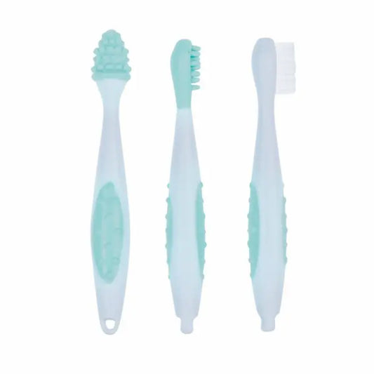 bebeconfort Set of 3 Toothbrushes + Bag
