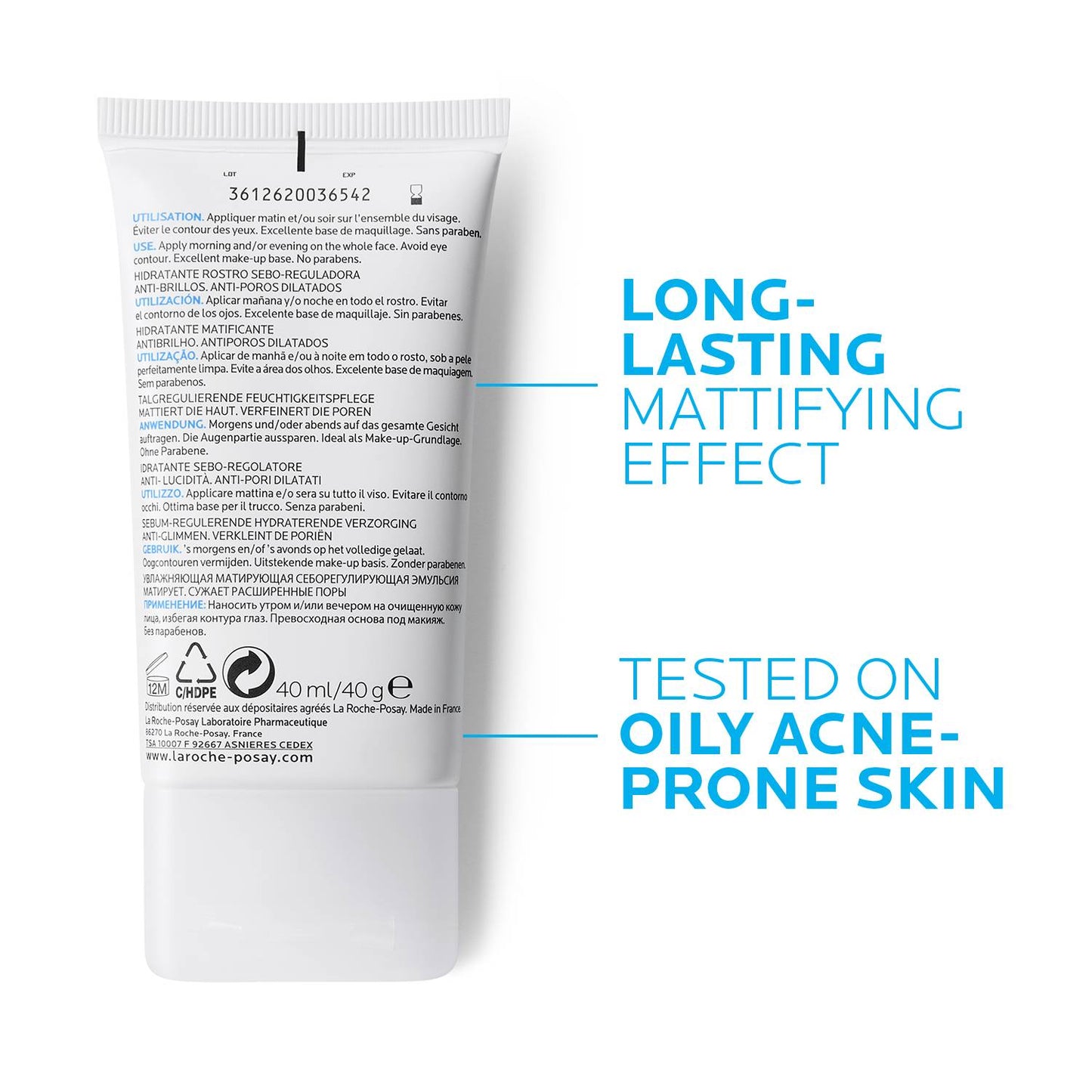 La Roche-Posay Effaclar MAT Mattifying Moisturizer for Oily Skin 40ml