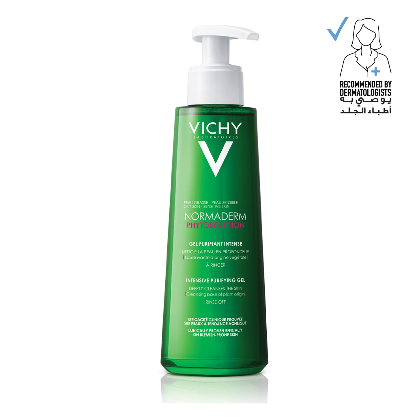 Vichy Normaderm Phytosolution Face Cleanser Gel for Oily/Acne Skin with Salicylic Acid 200ml
