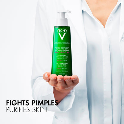 Vichy Normaderm Phytosolution Face Cleanser Gel for Oily/Acne Skin with Salicylic Acid 200ml