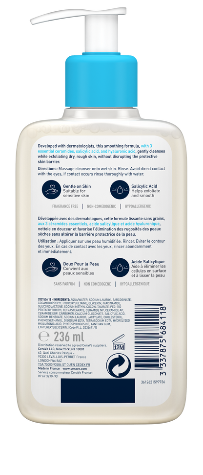Cerave SA Smoothing Cleanser for normal, dry and rough skin 236ml