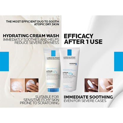 La Roche Posay Lipikar Baume AP+M Moisturising Body Balm For Dry & Eczema-Prone Skin, 200ml