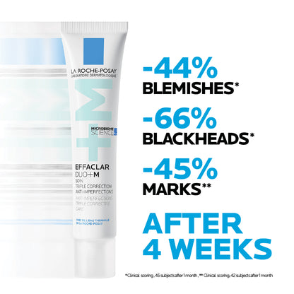 La Roche-Posay Effaclar Duo+M Acne Treatment Cream for Oily and Acne Prone Skin 40ml