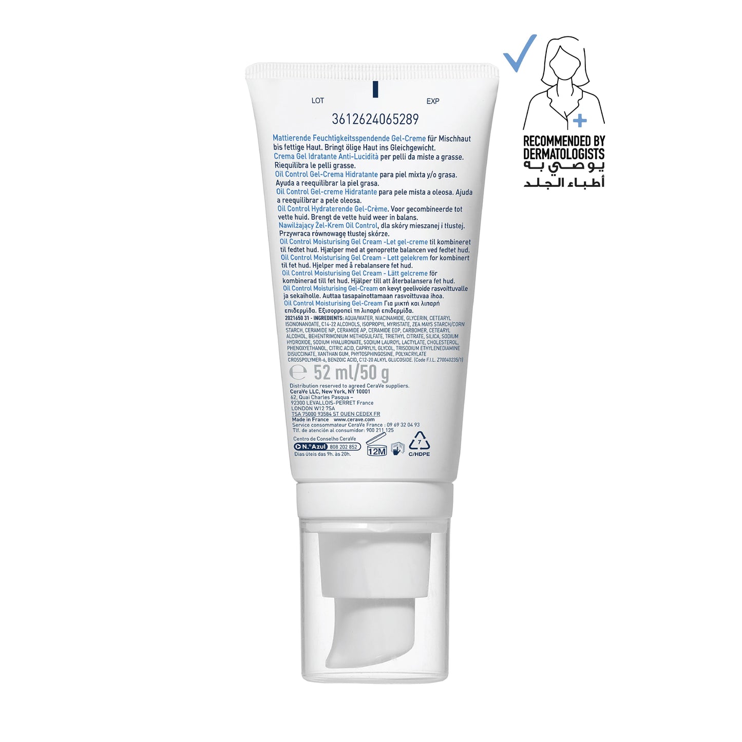 CeraVe Oil Control Moisturising Gel-Cream for Oily Skin 52ml