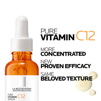 La Roche Posay 12% Pure Vitamin C Anti-Aging Face Serum For All Skin Types 30ml