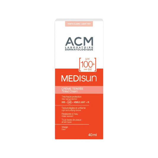 Medisun tinted cream spf 100+ light tint - 40ML