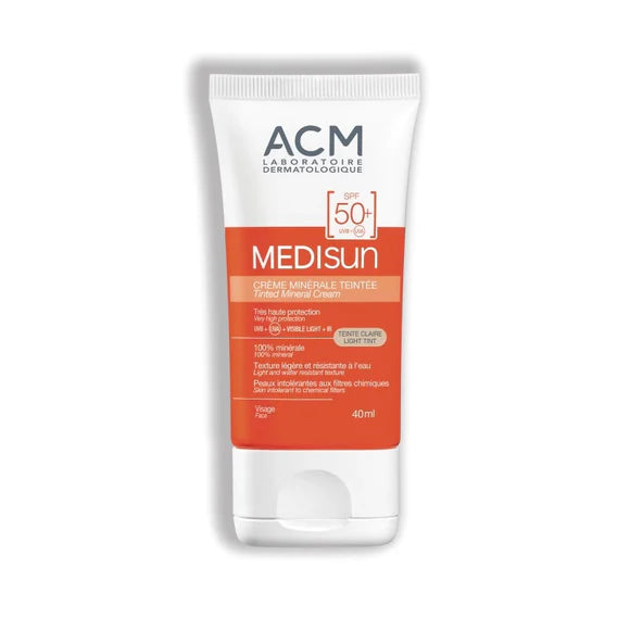 Medisun tinted mineral cream spf 50+ light tint-40ml