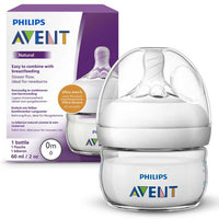 Avent 60ml 0m+ Baby Bottle Natural