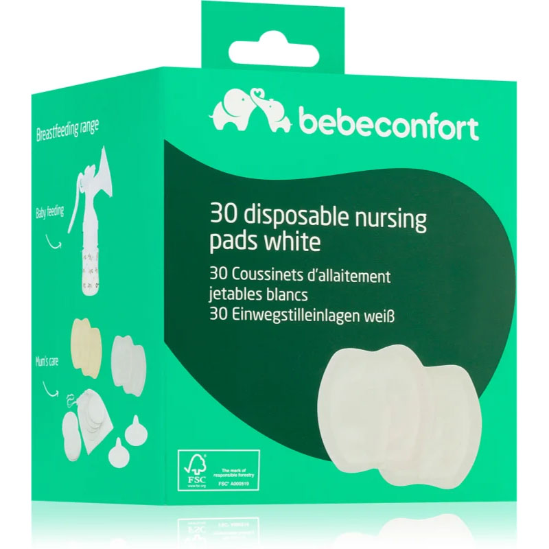 bebeconfort 30 Disposable nursing pads white