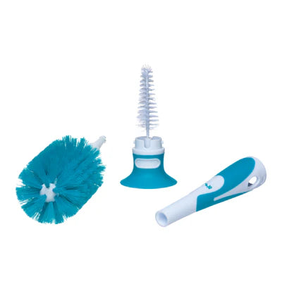 bebeconfort 2 In 1 Bottle Brush with suction cup + teat brush