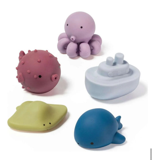 bebeconfort Bath Toys Splitto 5’s+storage net