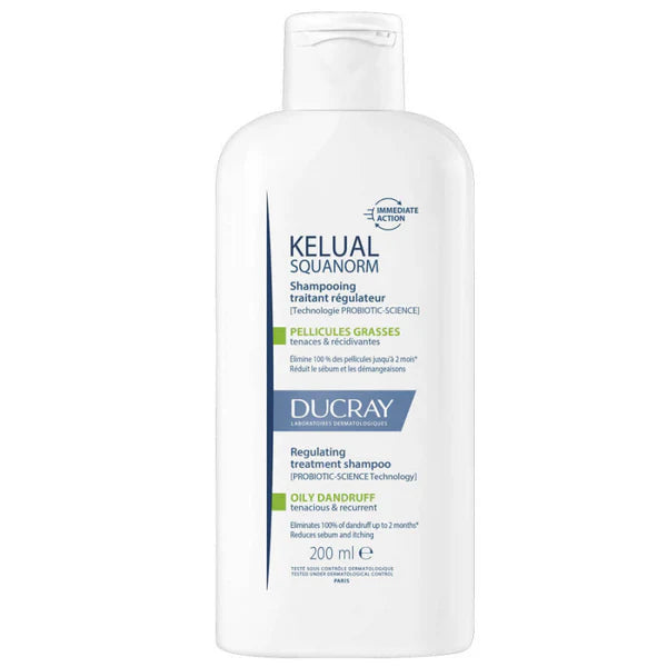 Ducray Squanorm Anti-Dandruff Treatment Shampoo - Oily Dandruff 200ml