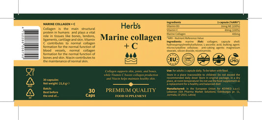 Marine Collagen + Vitamin C + B3