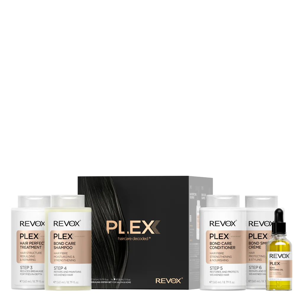 REVOX B77 PLEX  Hair Rebuilding System Set for Salon & Home - 4*260 ML