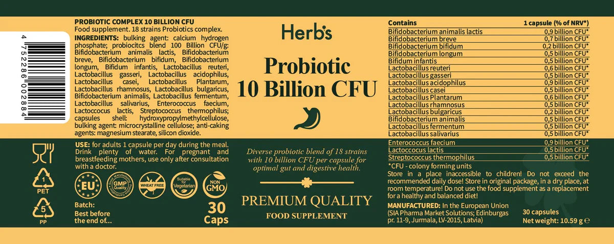 Probiotics 10 Billion CFU