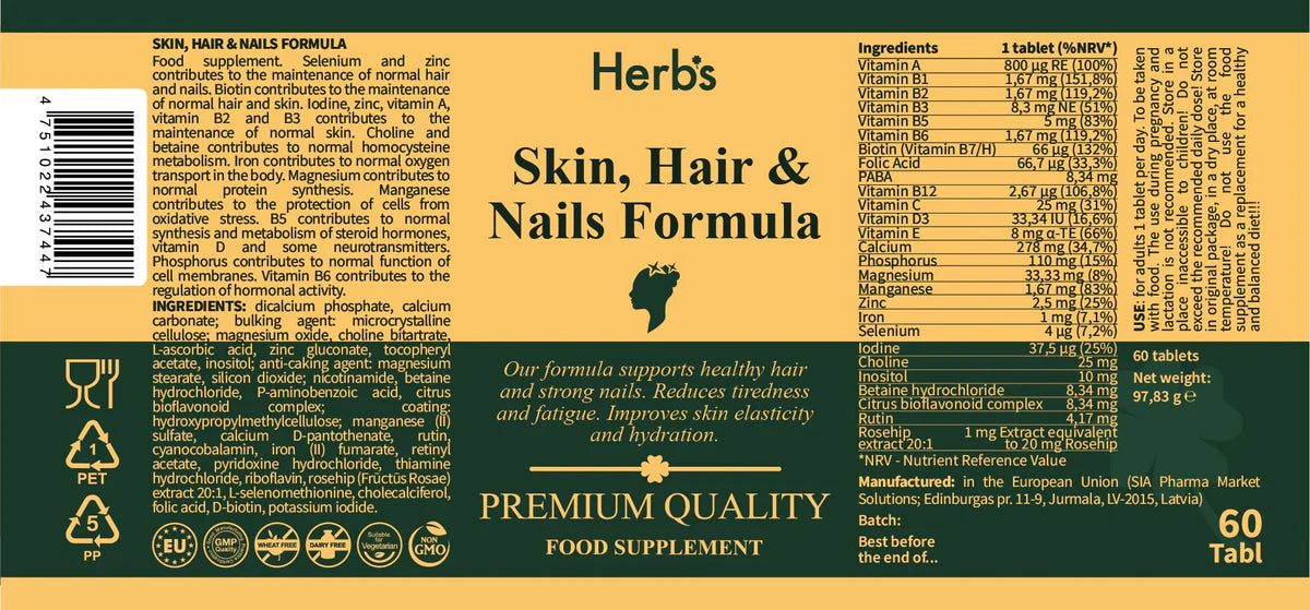 Skin, Hair & Nails formula