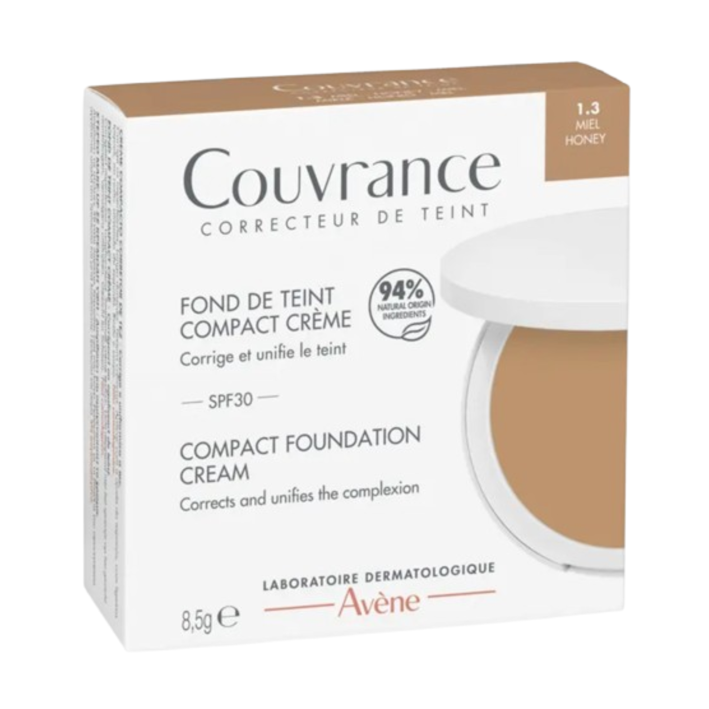 Avène Couvrance Compact Foundation Cream - Matte Finish 8.5 gr