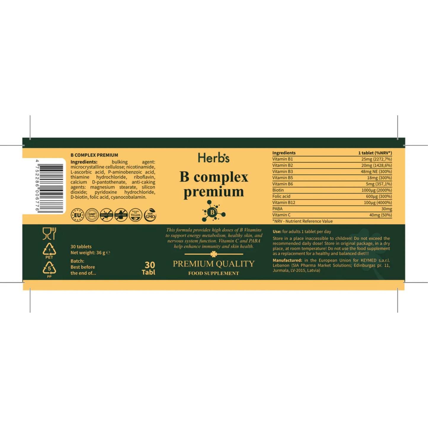 B Complex Premium + Vitamin C