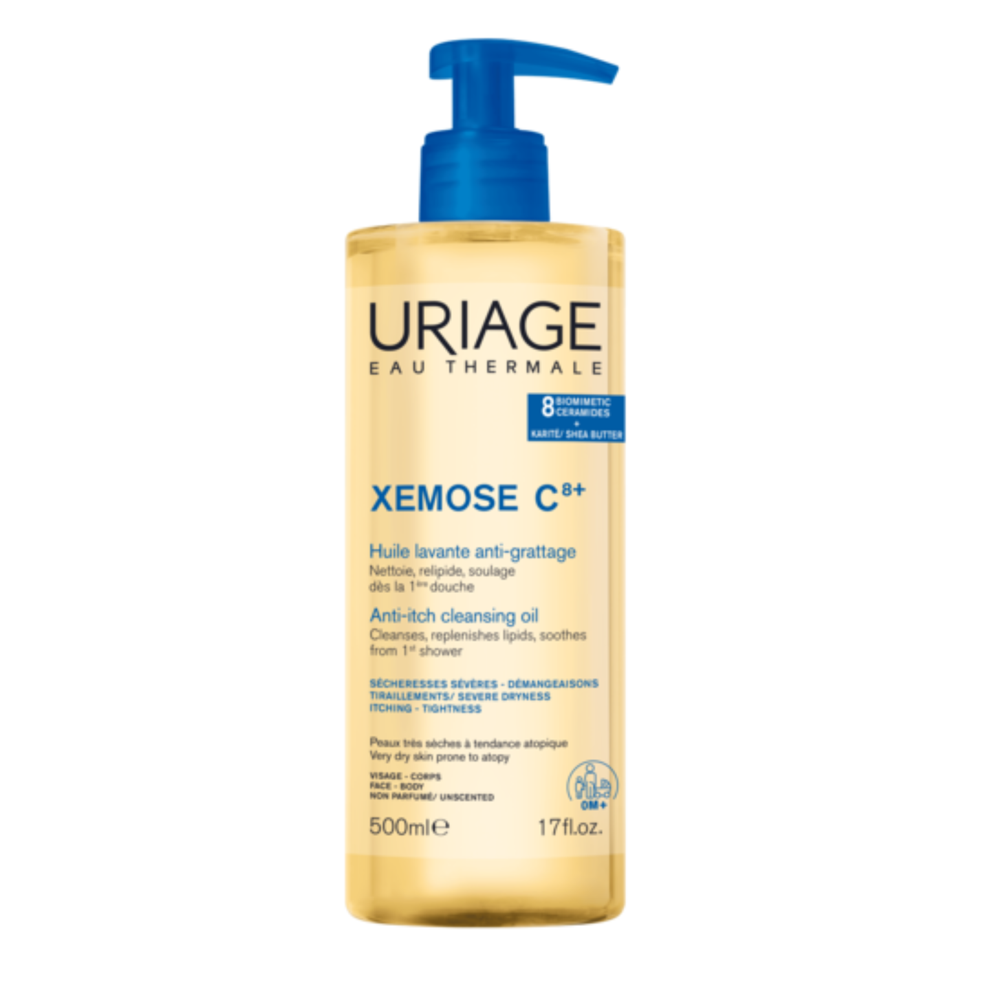 Uriage Xemose Cleansing Soothing Oil 500ml