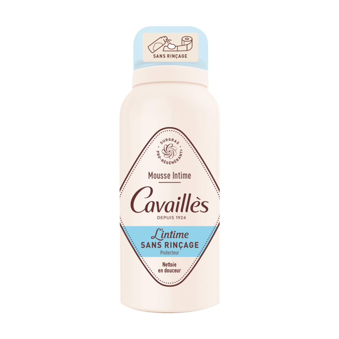 Cavailles Mousse Intime Sans Rincage Anti-bact.100ml
