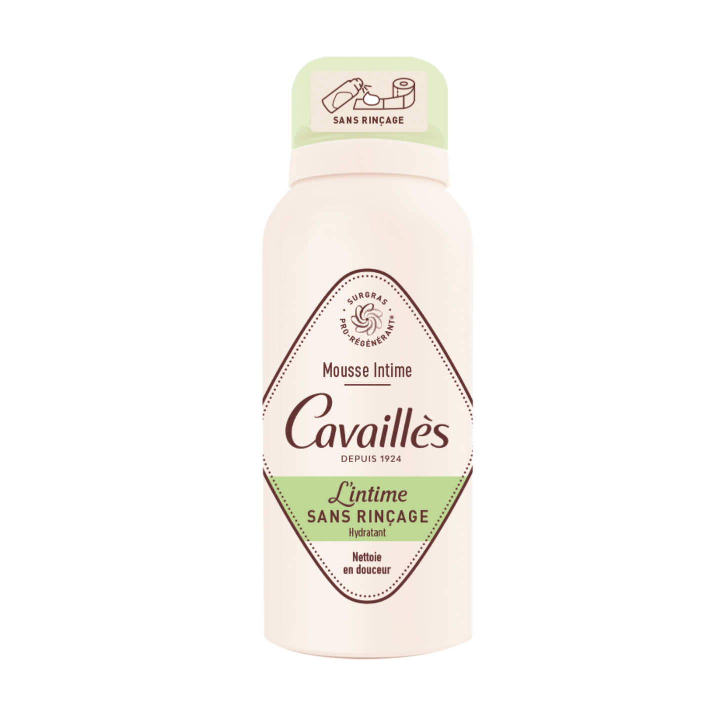 Cavailles Mousse Intime Sans Rincage Hydratant 100ml