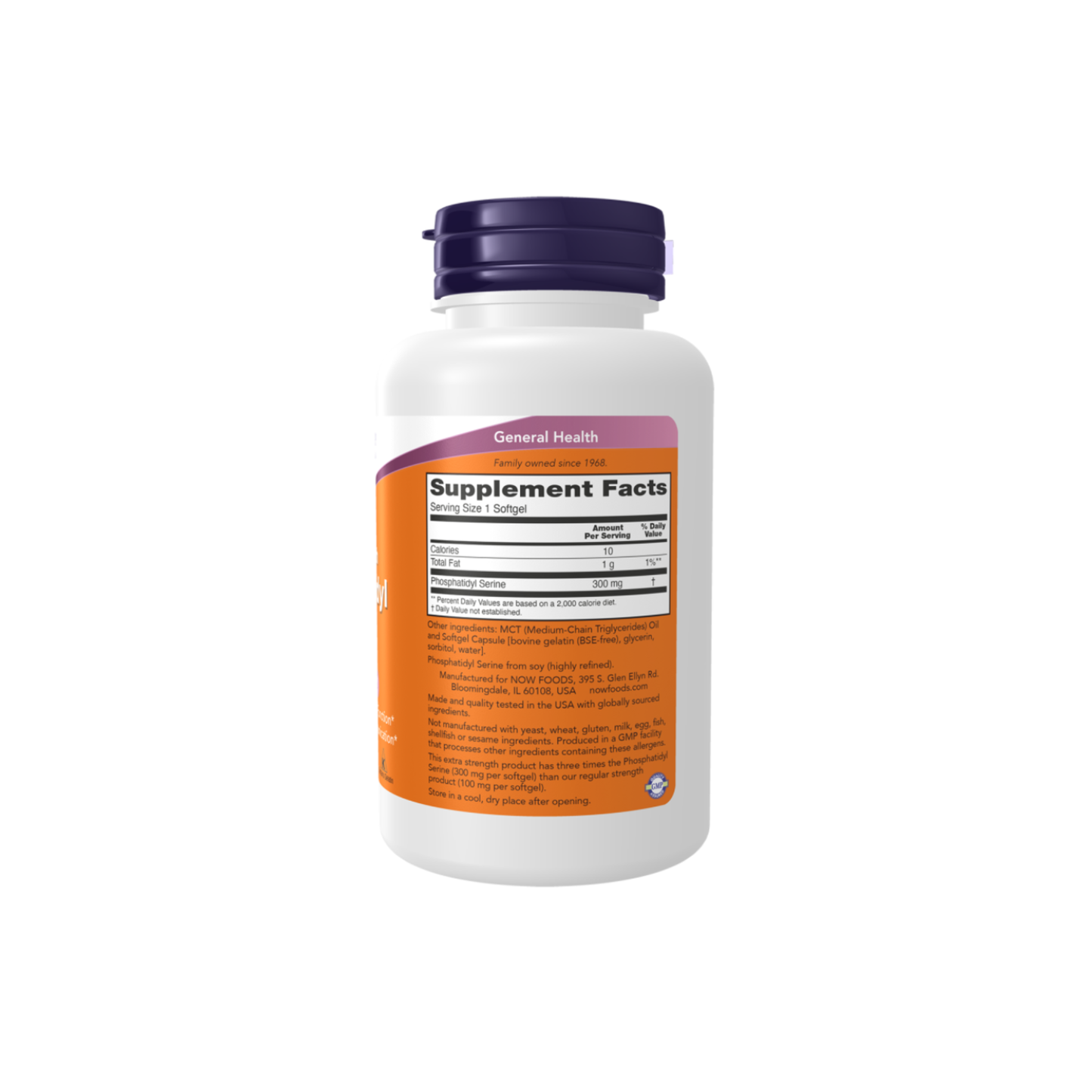 Extra Strength Phosphatidyl Serine 300 mg (50 Softgels)