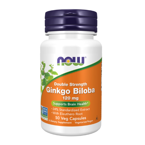 Double Strength Ginkgo Biloba 120 mg (50 Veg Capsules)