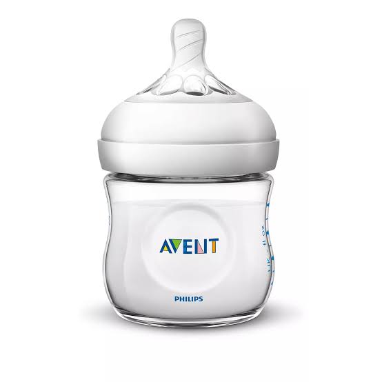 Natural glass feeding bottle