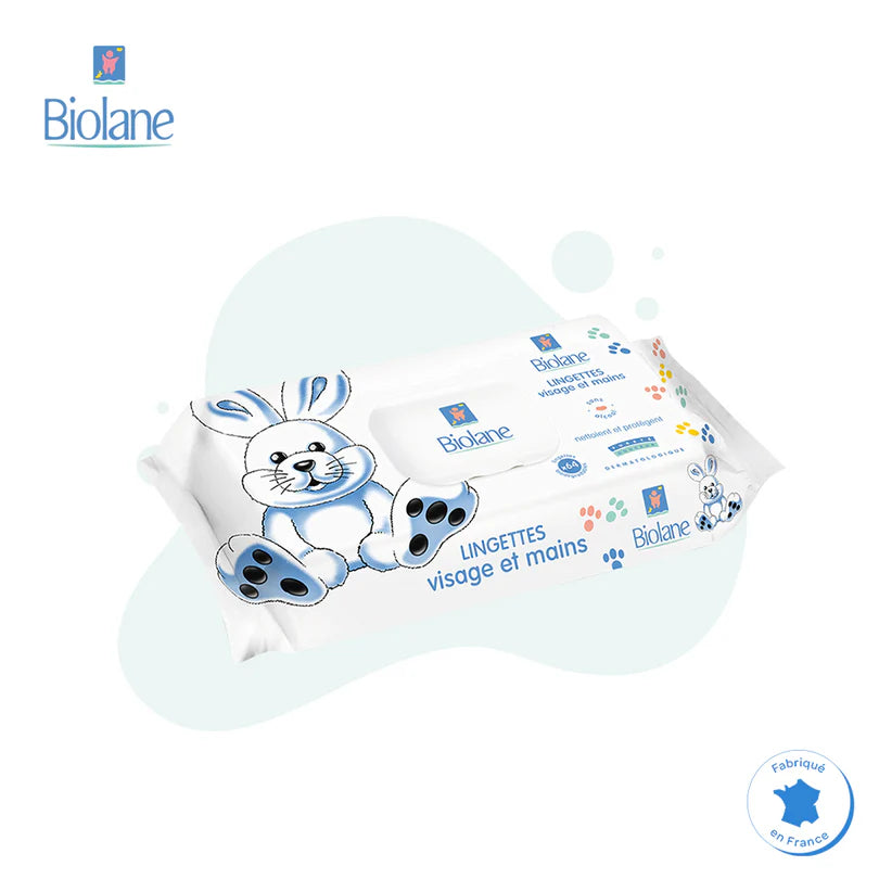 Biolane Wipes Face And Hands Lingettes Visage Et Mains X64
