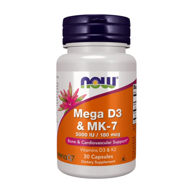 Mega D3 & MK-7 5000 IU/ 180 mcg - 30 Capsules