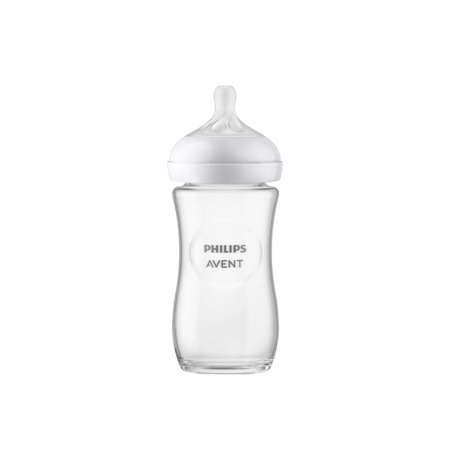 Natural glass feeding bottle